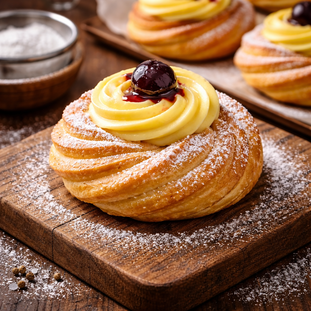 Zeppole al Forno Napoletane